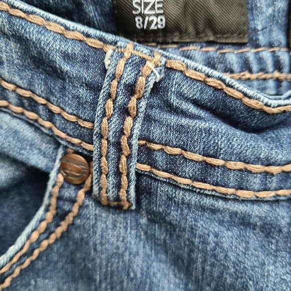 Nine West Cropped Jeans with Bling on the Flap Pockets size 8/29 - Picture 12 of 13